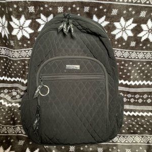 Black Quilted Vera Bradley Campus Tech Backpack🖤